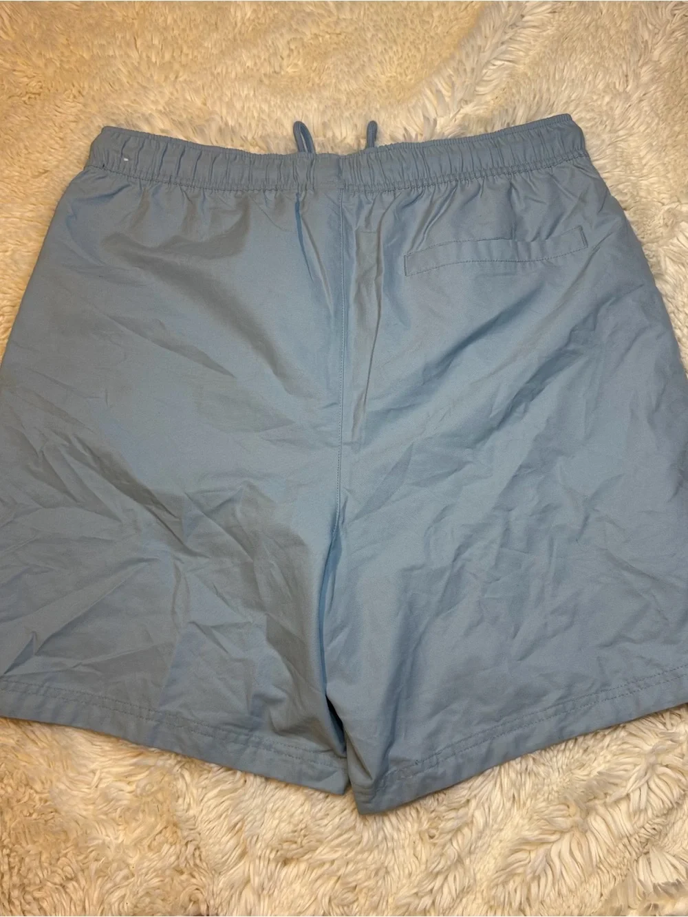 Jordan men’s Sky Blue casual/Athletic Shorts size large no liner 6-1/2” inseam